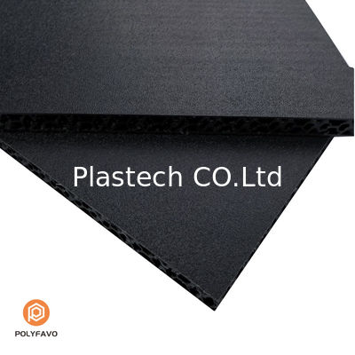 비행 케이스에 대한 거친 텍스처 10mm 검은 PP 꿀집 보드