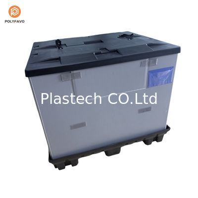 1200x1000x900mm 겹쳐질 수 있는 HDPE 투명한 플라스틱 수갑 포장