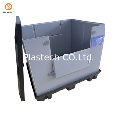 1200x1000x900mm 겹쳐질 수 있는 HDPE 투명한 플라스틱 수갑 포장