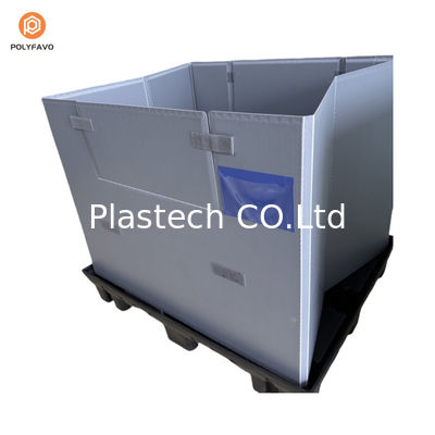1200x1000x900mm 겹쳐질 수 있는 HDPE 투명한 플라스틱 수갑 포장
